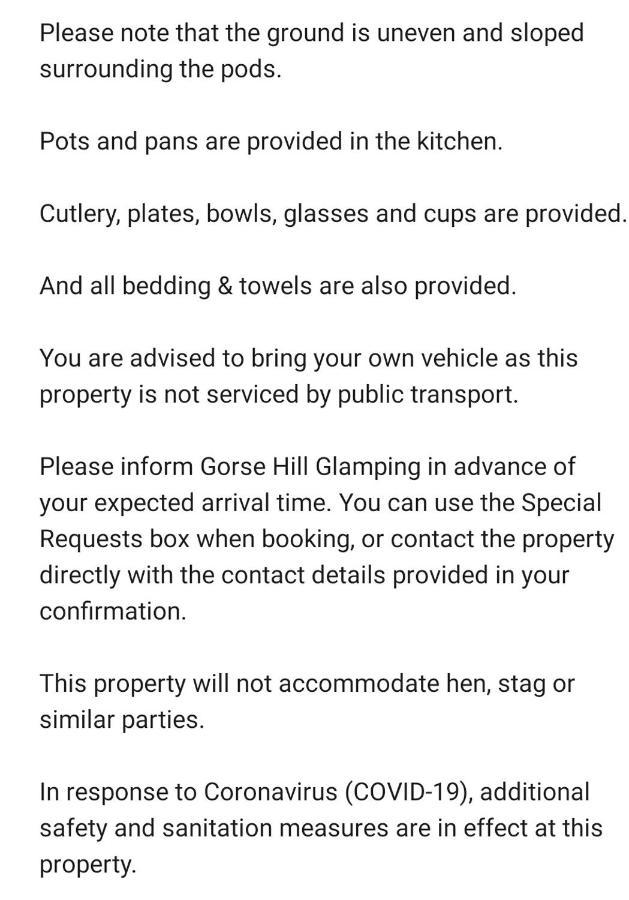 Gorse Hill Glamping Hotel Newcastle  Exterior foto